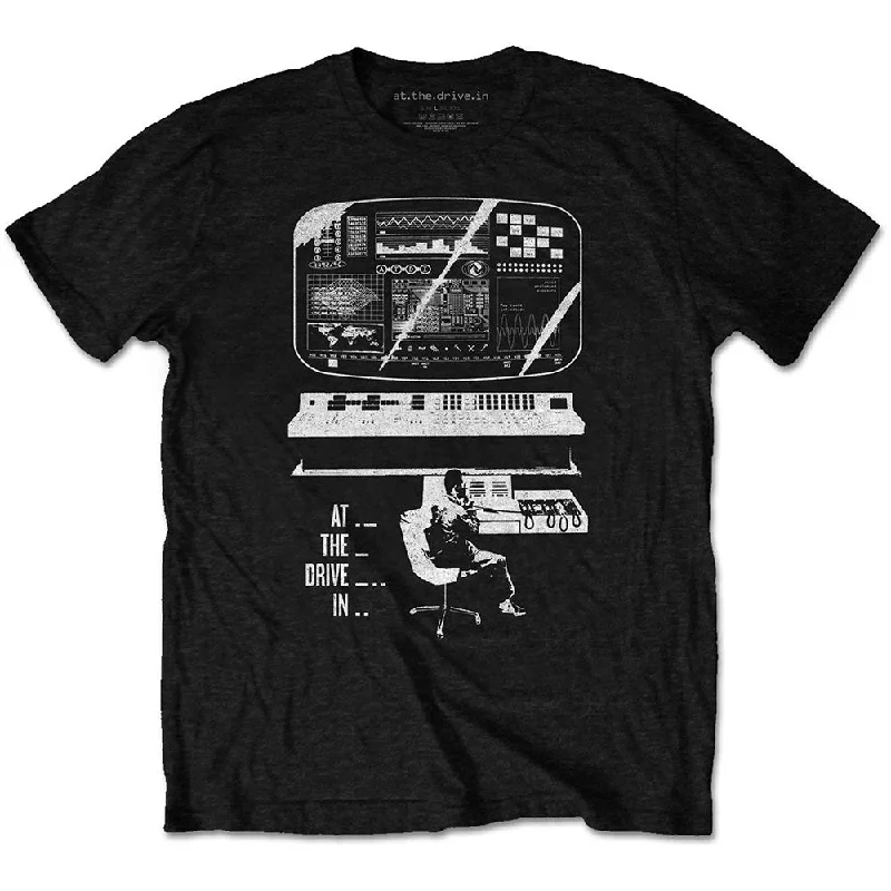 At The Drive-In | Official Band T-Shirt | Monitor (Small) Houndstooth Herringbone Solid