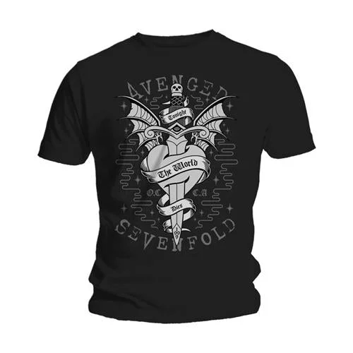 Avenged Sevenfold | Official Band T-Shirt | Cloak & Dagger Spandex Blend Rayon Blend Denim Blend Avenged Sevenfold | Official Band T-Shirt | Cloak & Dagger Spandex Blend Rayon Blend Denim Blend