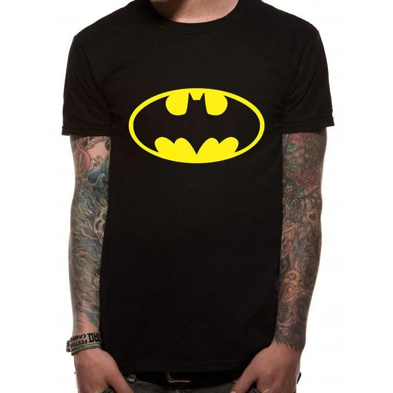 Batman Logo Unisex T-Shirt Handmade Hand-knitted Hand-woven