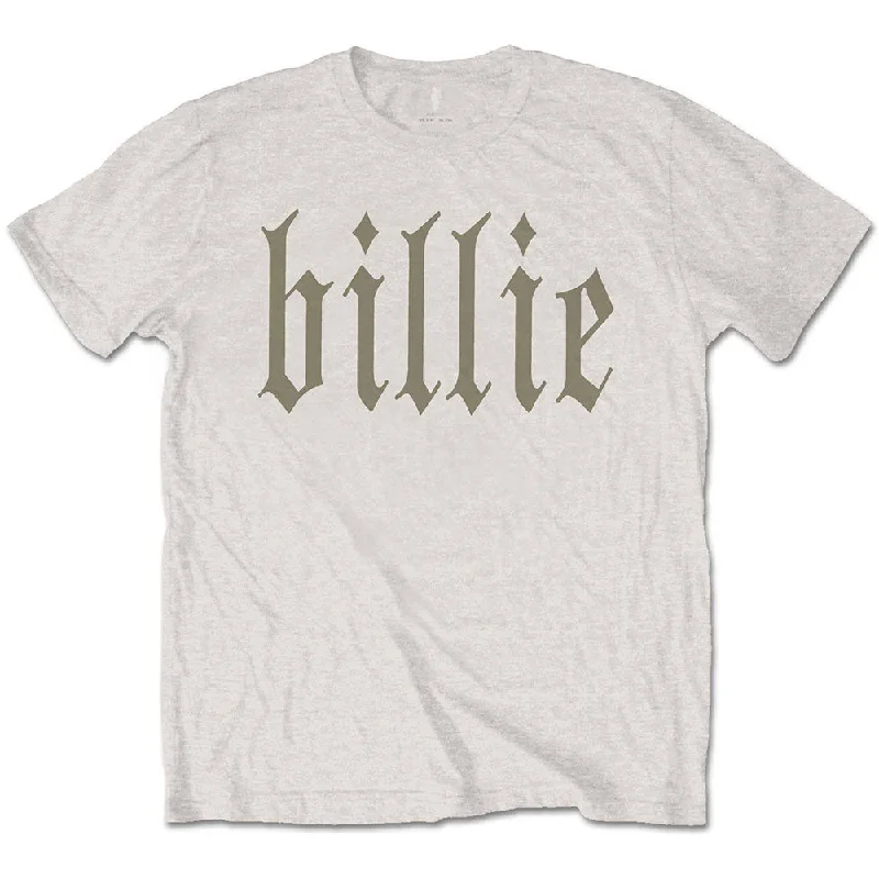 Billie Eilish | Official Band T-Shirt | Billie 5 (Back Print) Solid Print Embellished