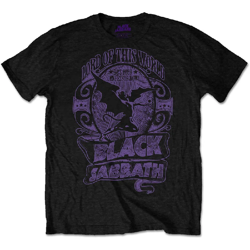 Black Sabbath | Official Band T-Shirt | Lord of This World Wool Fabric Cashmere Fabric Tweed Fabric