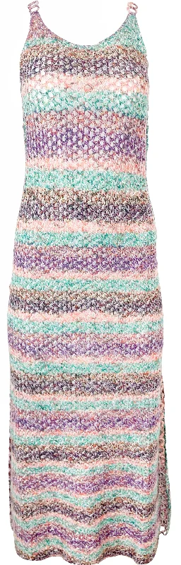 Chloé Crocheted Tank Midi Dress in Multi Comfortable Sleeveless Midi Dress