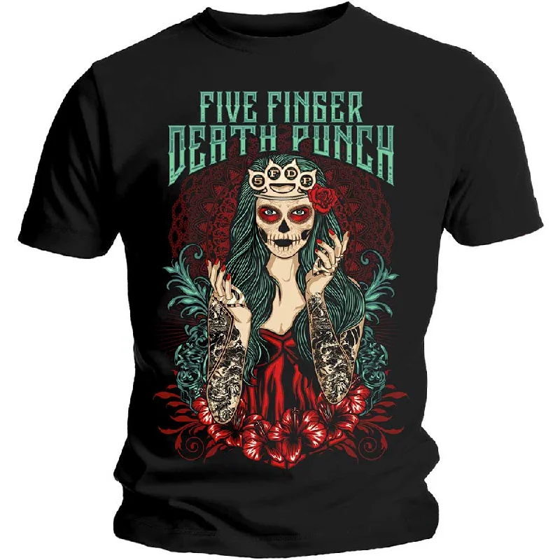 Five Finger Death Punch | Official Band T-Shirt | Lady Muerta Casual Formal Business