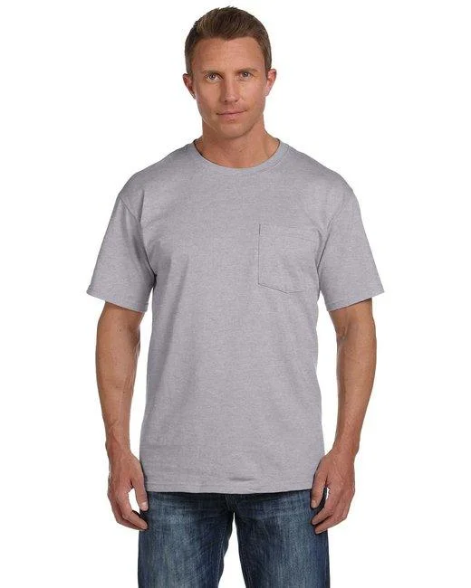 Fruit of the Loom Adult HD Cotton Pocket T-Shirt 3931P (Pack of 6) Iron Safe Non-Iron Wrinkle Free Fruit of the Loom Adult HD Cotton Pocket T-Shirt 3931P (Pack of 6) Iron Safe Non-Iron Wrinkle Free