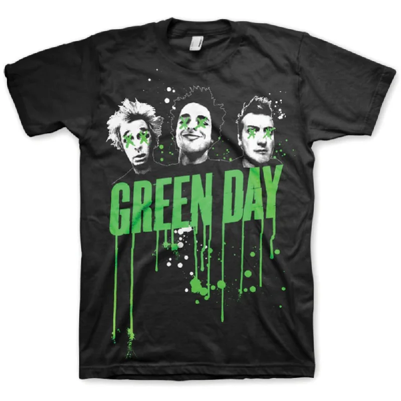 Green Day | Official Band T-Shirt | Drips Satin Blend Silk Blend Wool Blend