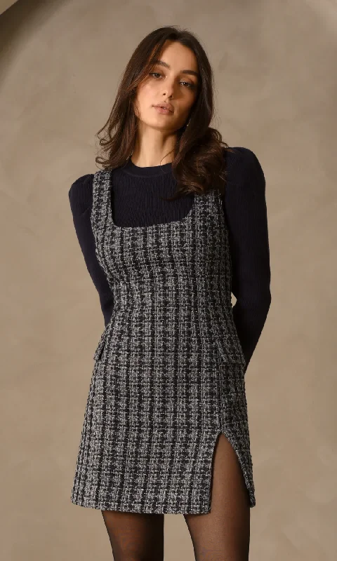 Greylin- Vera Mini Dress Cozy Cowl Neck Mini Dress