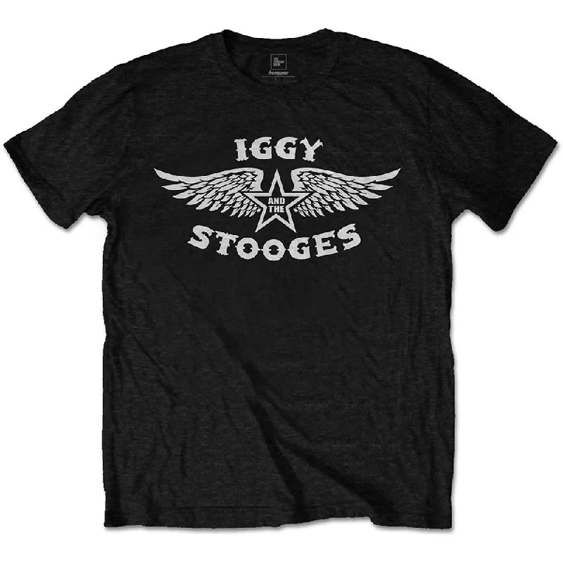 Iggy & The Stooges | Official Band T-Shirt | Wings Mesh Fabric Canvas Fabric Denim Fabric