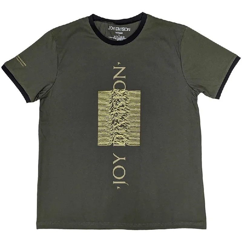 Joy Division | Official Band Ringer T-Shirt | Blended Pulse Asymmetrical Pockets Print