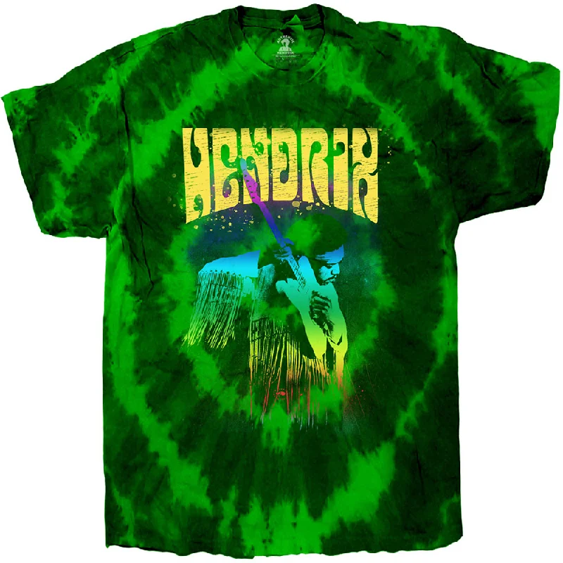 Jimi Hendrix | Official Band T-Shirt | Hear The Vibe (Dip-Dye) Anti-Shrink Durable Soft