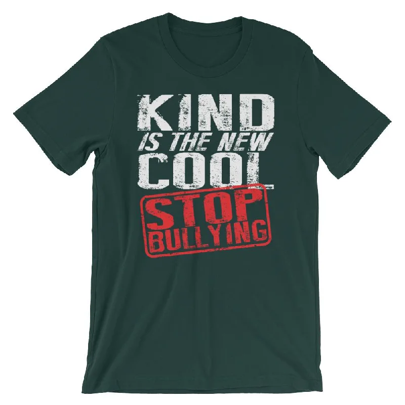 Kind is the New Cool - Stop Bullying T-Shirt Basic T-Shirt Crew Neck Short Sleeve