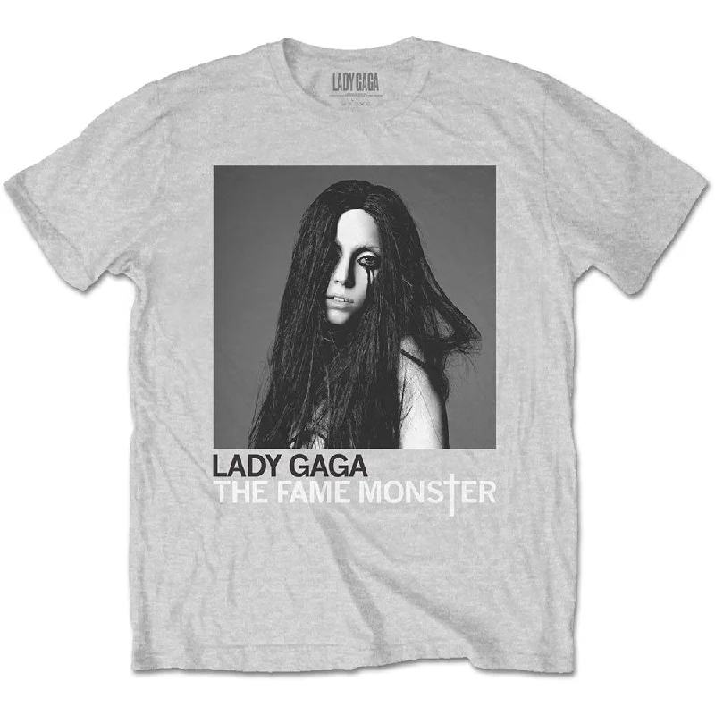 Lady Gaga | Official Band T-Shirt | Fame Monster Striped Floral Plaid