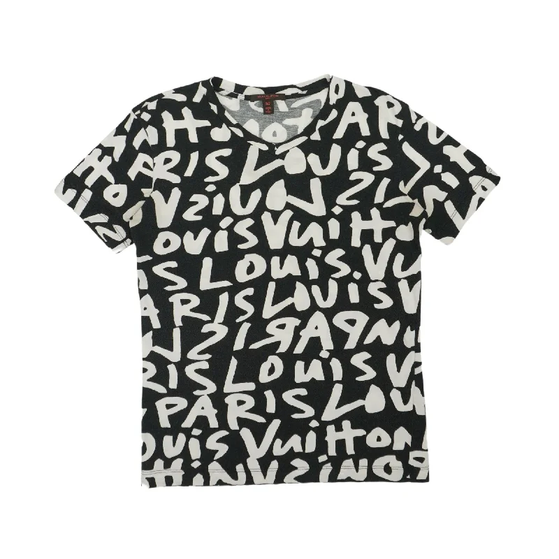 Louis Vuitton x Stephen Sprouse T-Shirt - Women's XS Satin Fabric Silk Fabric Chiffon Fabric