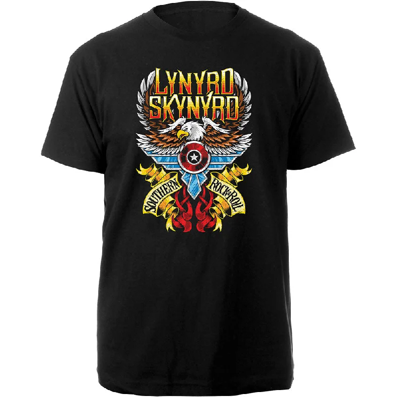 Lynyrd Skynyrd | Official Band T-Shirt | Southern Rock & Roll Silk Blend Satin Velvet