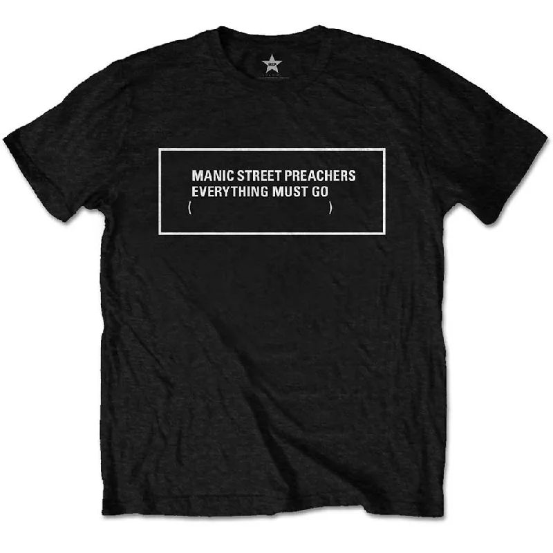 Manic Street Preachers | Official Band T-Shirt | Everything Must Go Monochrome Houndstooth Herringbone Solid