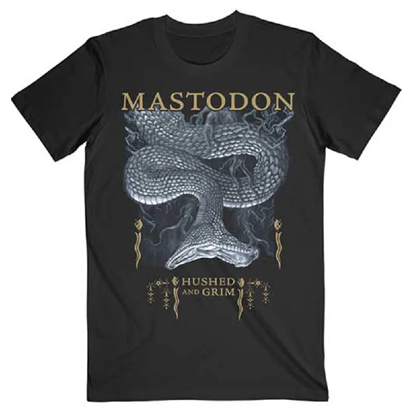 Mastodon | Official Band T-Shirt | Hushed Snake Houndstooth Herringbone Solid