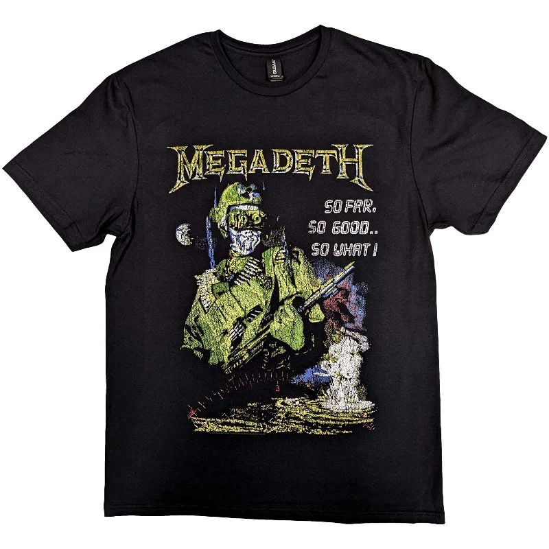 Megadeth | Official Band T-Shirt | SFSGSW Explosion Vintage Plaid T-Shirt Polka Dot Checkered