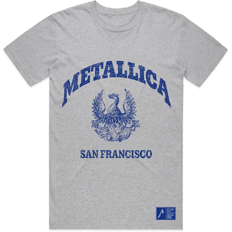 Metallica | Official Band T-Shirt | College Crest Modern Contemporary Chic