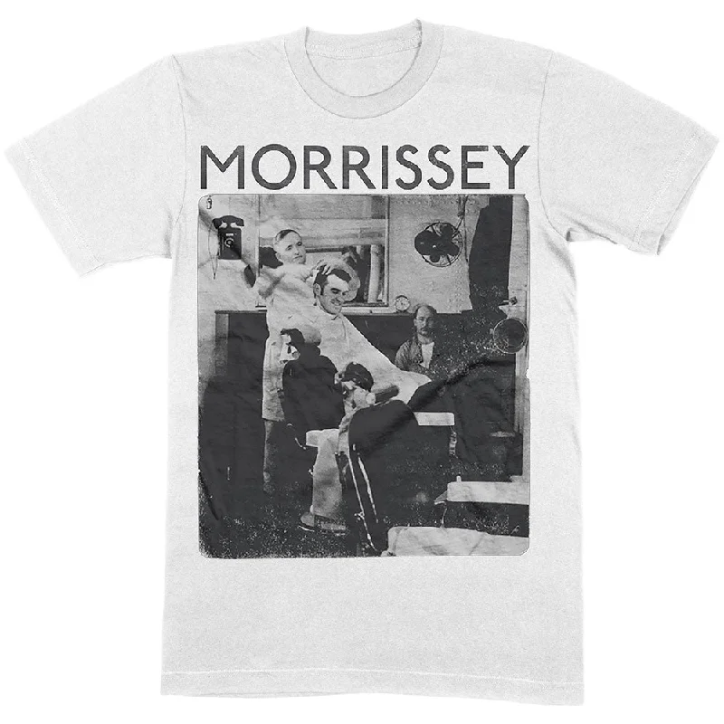 Morrissey | Official Band T-Shirt | Barber Shop Embroidered Appliqued Beaded