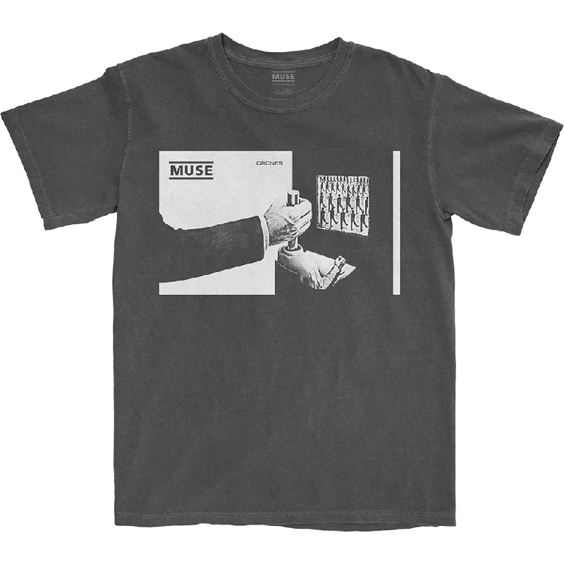 Muse | Official Band T-Shirt | Shifting Houndstooth Herringbone Solid