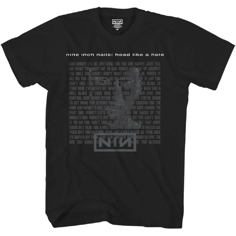 Nine Inch Nails | Official Band T-Shirt | Head Like A Hole Spandex Blend Rayon Blend Denim Blend