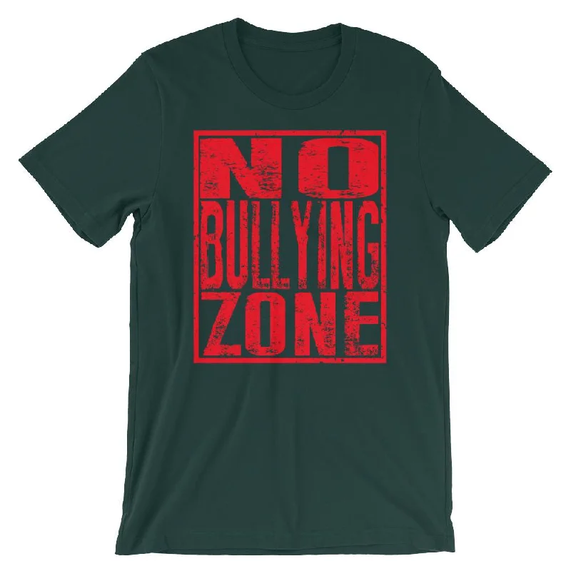 No Bullying Zone - Anti-Bullying T-shirt for Teachers Chenille Blend Fleece Blend Nylon Blend