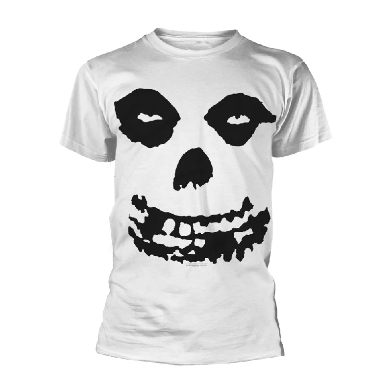 Misfits Unisex T-shirt: All Over Skull (back print) Graphic T-Shirt Round Neck Polyester