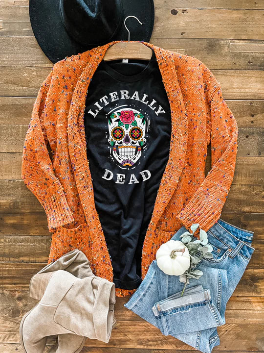 "Literally Dead" by Blakeley - Graphic Tee Elasticated Padded Insulated