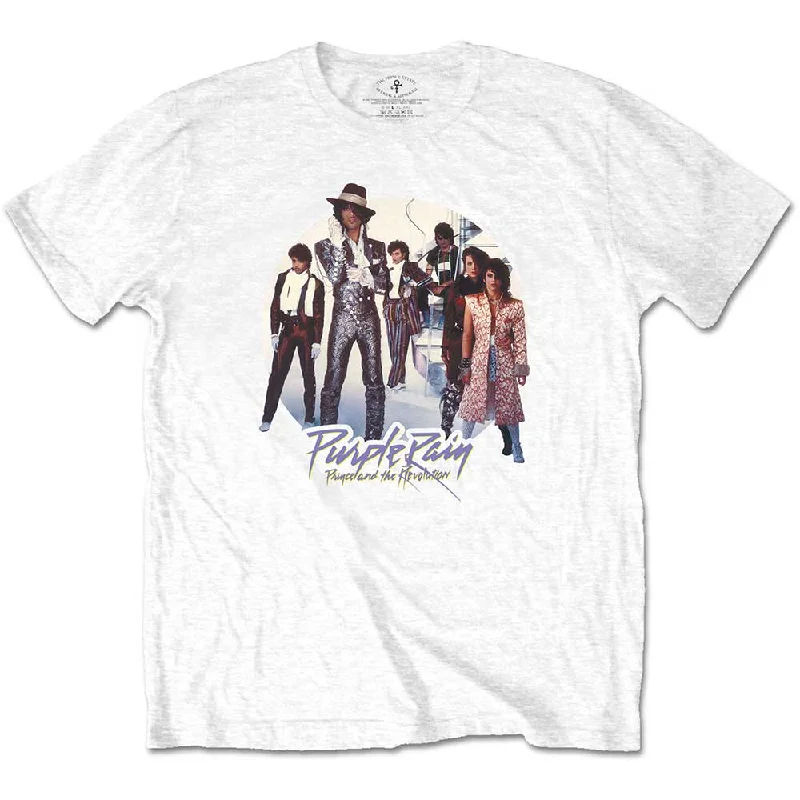 Prince | Official Band T-Shirt | Purple Rain Circle Anti-Shrink Durable Soft