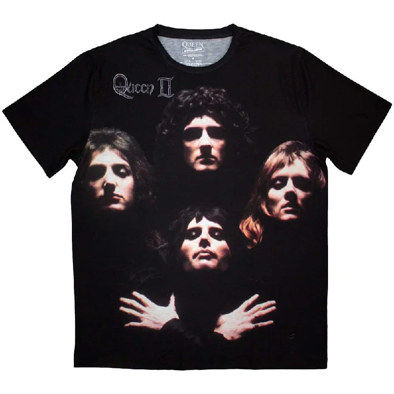 Queen | Official Band Sublimation T-Shirt | Bo Rhap Classic Houndstooth Herringbone Solid Queen | Official Band Sublimation T-Shirt | Bo Rhap Classic Houndstooth Herringbone Solid
