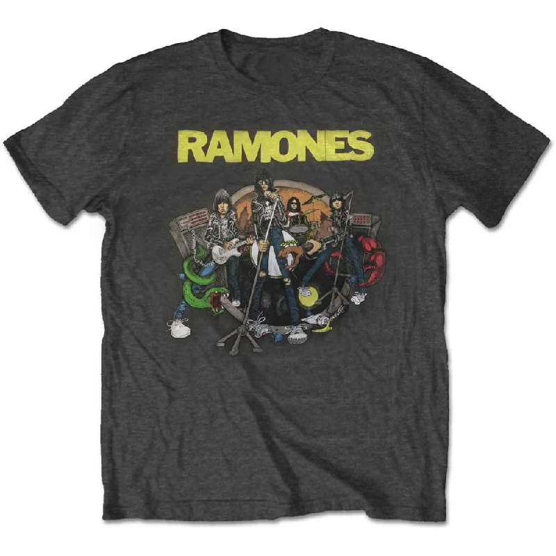 Ramones | Official Band T-Shirt | Road to Ruin Zippered Front Buttoned Front Snap Front