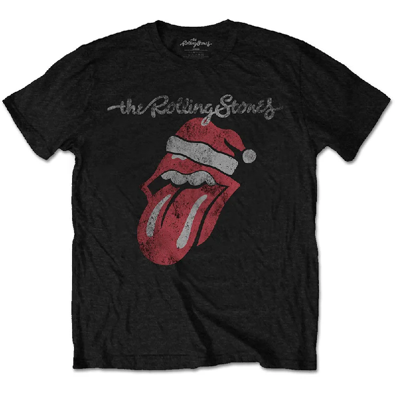 The Rolling Stones | Official Band T-Shirt | Santa Lick Fitted T-Shirt Seamless Stretchy