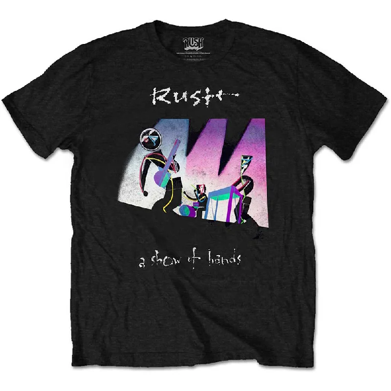 Rush | Official Band T-Shirt | Show of Hands Collared Crew Neck Turtle Neck