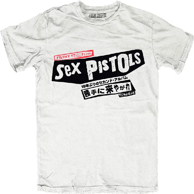 The Sex Pistols | Official Band T-Shirt | Filthy Lucre Japan (Back Print) Fashionable Trendy Casual