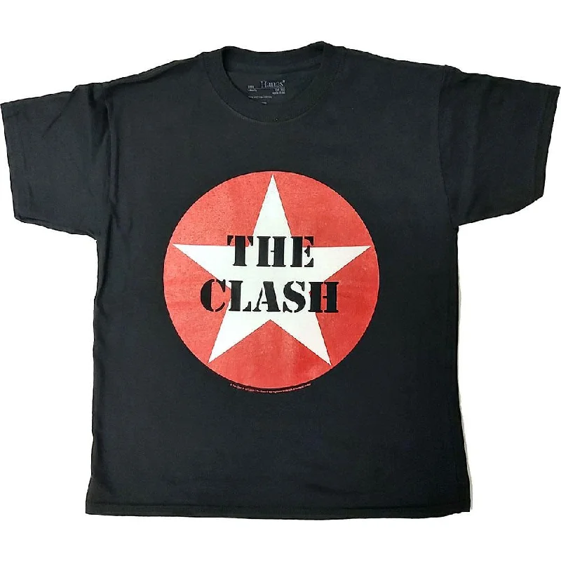 The Clash Kids T-Shirt: Classic Star Denim Fabric Leather Fabric Suede Fabric