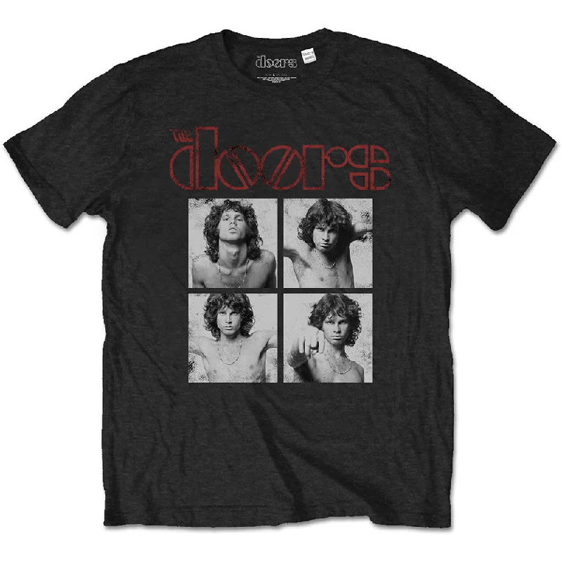 The Doors | Official Band T-Shirt | Boxes Beaded Sequined Faux Fur