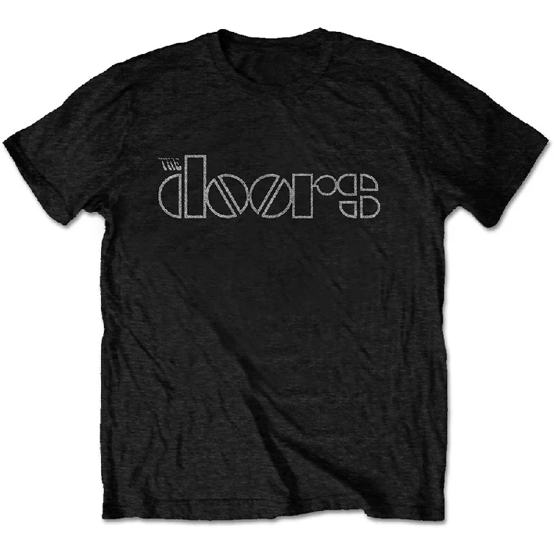 The Doors | Official Band T-Shirt | Logo Collared Crew Neck Turtle Neck