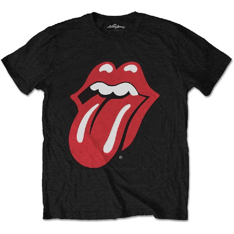 The Rolling Stones Kids T-Shirt: Classic Tongue Jersey Fabric Tulle Fabric Batik Fabric