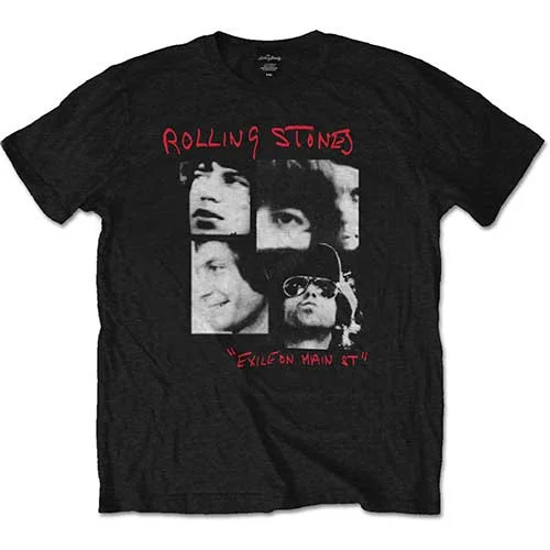 The Rolling Stones | Official Band T-Shirt | Photo Exile Plaid T-Shirt Polka Dot Checkered