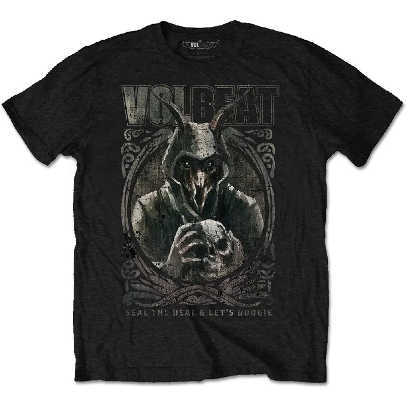 Volbeat | Official Band T-Shirt | Goat with Skull Wool Fabric Cashmere Fabric Tweed Fabric