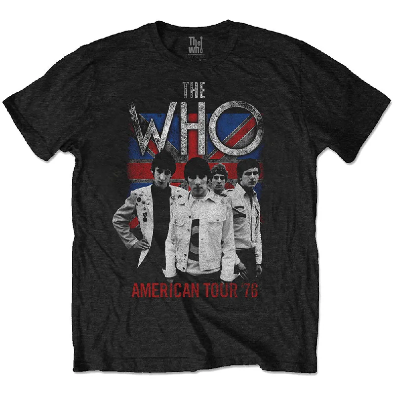 The Who Unisex Eco T-Shirt: American Tour '79 Satin Blend Silk Blend Wool Blend