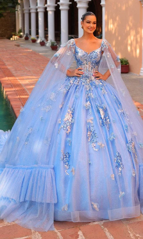 Amarra 54318 - Sweetheart Frilled Hem Ballgown