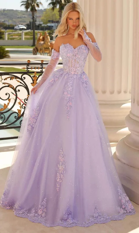 Clarisse 810792 - Applique A-Line Prom Gown