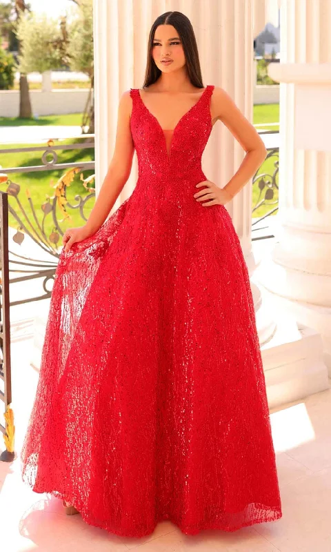 Clarisse 810865 - Wide Strap Sequin Prom Gown