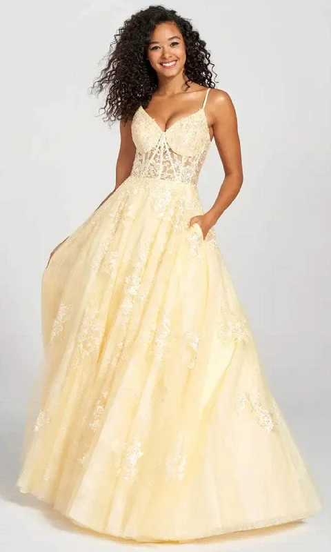 Colette By Daphne CL12202 - Beaded Lace Prom Dress