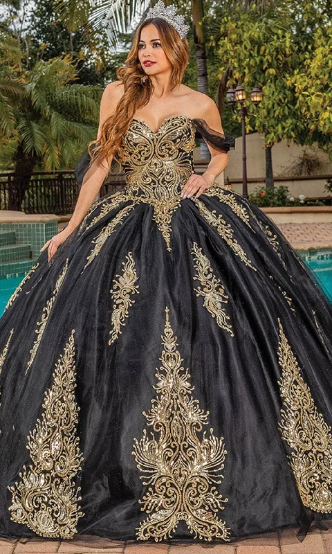 Dancing Queen 1839 - Sweetheart Embroidered Ballgown