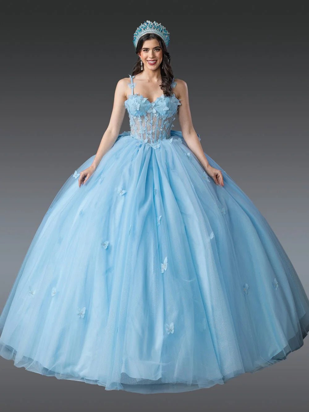 Dancing Queen 1879 - Applique Tulle Ballgown