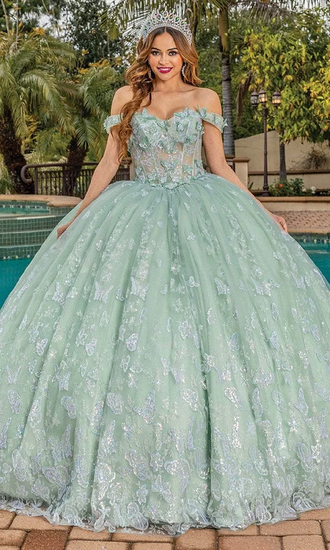 Dancing Queen 1897 - Butterfly Detailed Ballgown