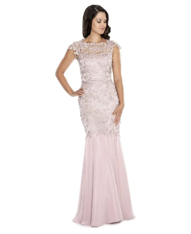 Decode 1.8 - Cap Sleeve Fitted Laced Mermaid Gown 183974SC
