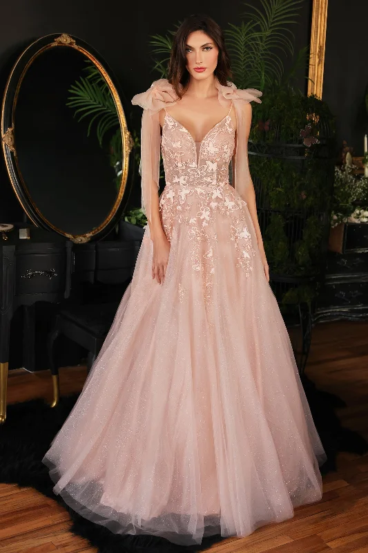 Enchanted Elegance: Cinderella Divine's Shimmering CB097 Gown