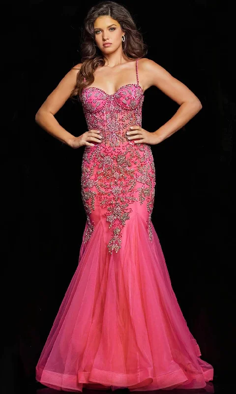 Jovani 23125 - Beaded Corset Prom Dress